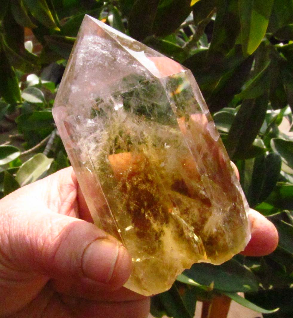 Citrine Point manifestation, personal will, mental clarity and creativity 4425